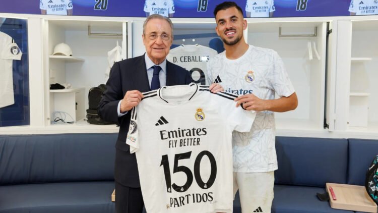 Ceballos con Florentino Pérez