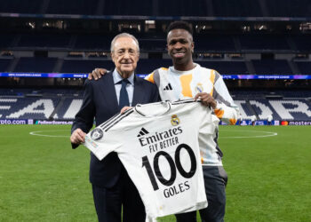 Vinicius entra en el «Club de los 100»